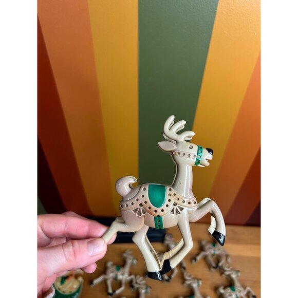 Santa and reindeer sleigh small decoration JYSN light covers - two broken - Picture 5 of 10